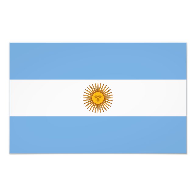 Argentina Flag Photo Print (Front)