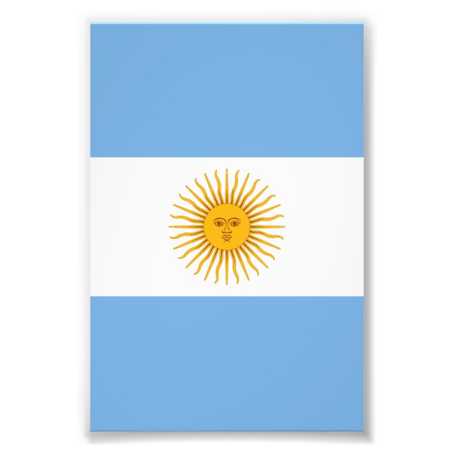 Argentina flag photo print (Front)