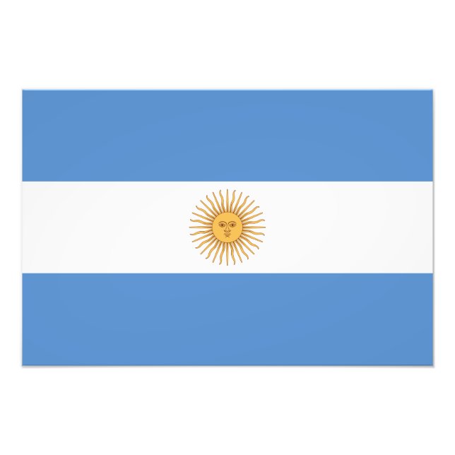 Argentina Flag Photo Print (Front)