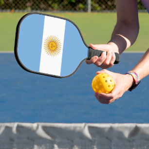 Argentina flag pickleball paddle