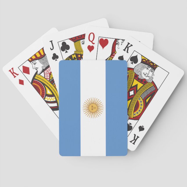 Argentina Flag Playing Cards (Back)