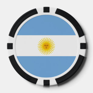 Argentina Flag Poker Chips