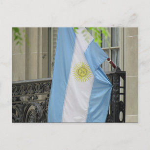 argentina flag postcard