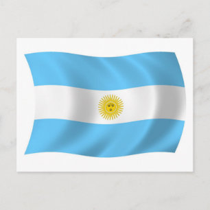Argentina Flag Postcard