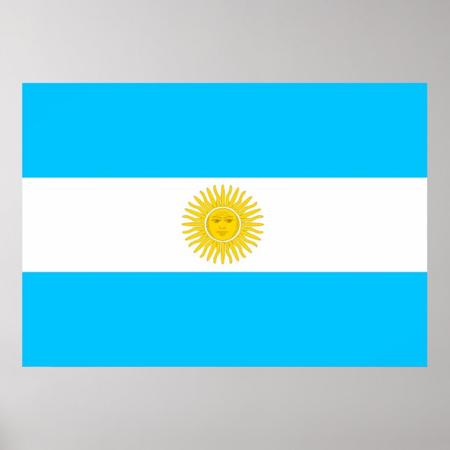 Argentina Flag Poster (Front)