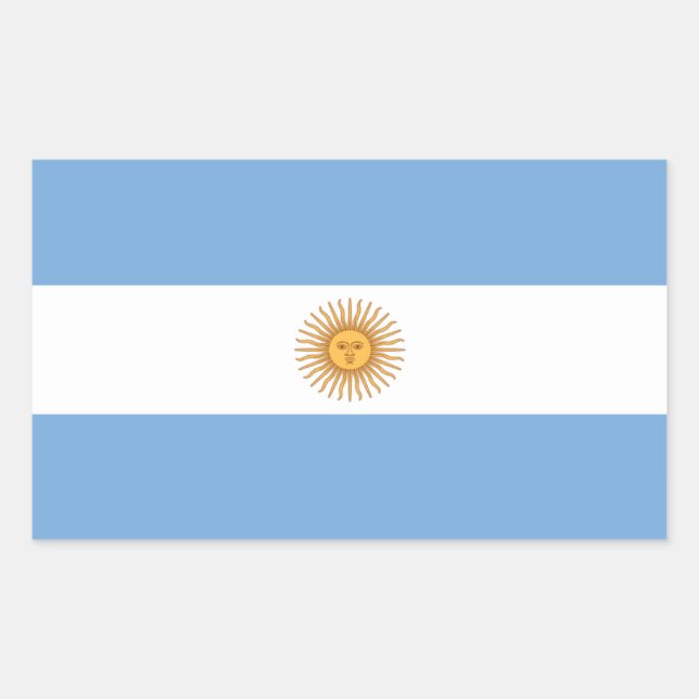 Argentina Flag Rectangle Sticker (Front)