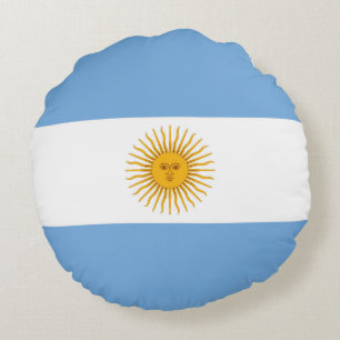 Argentina flag round cushion