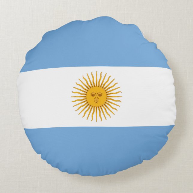 Argentina flag round cushion (Back)