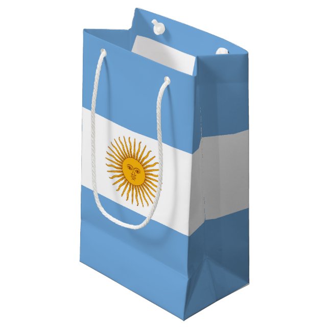 Argentina flag small gift bag (Front Angled)