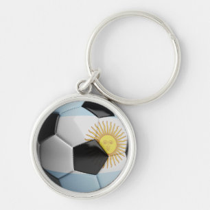 Argentina Flag Soccer Ball Key Ring