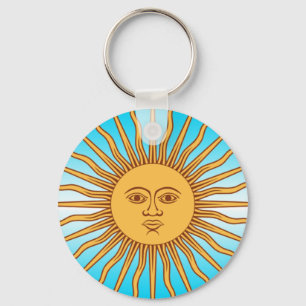 Argentina - Flag Sun - Keychain