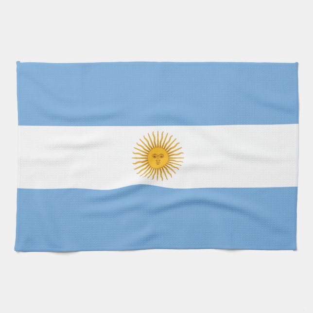 Argentina flag tea towel (Horizontal)