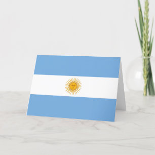 Argentina flag thank you card