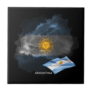 Argentina flag tile