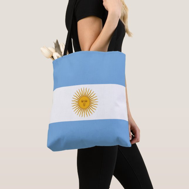 Argentina flag tote bag (Close Up)