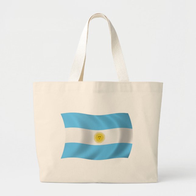 Argentina Flag Tote Bag (Front)