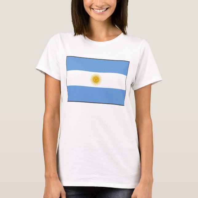 Argentina Flag x Map T-Shirt (Front)