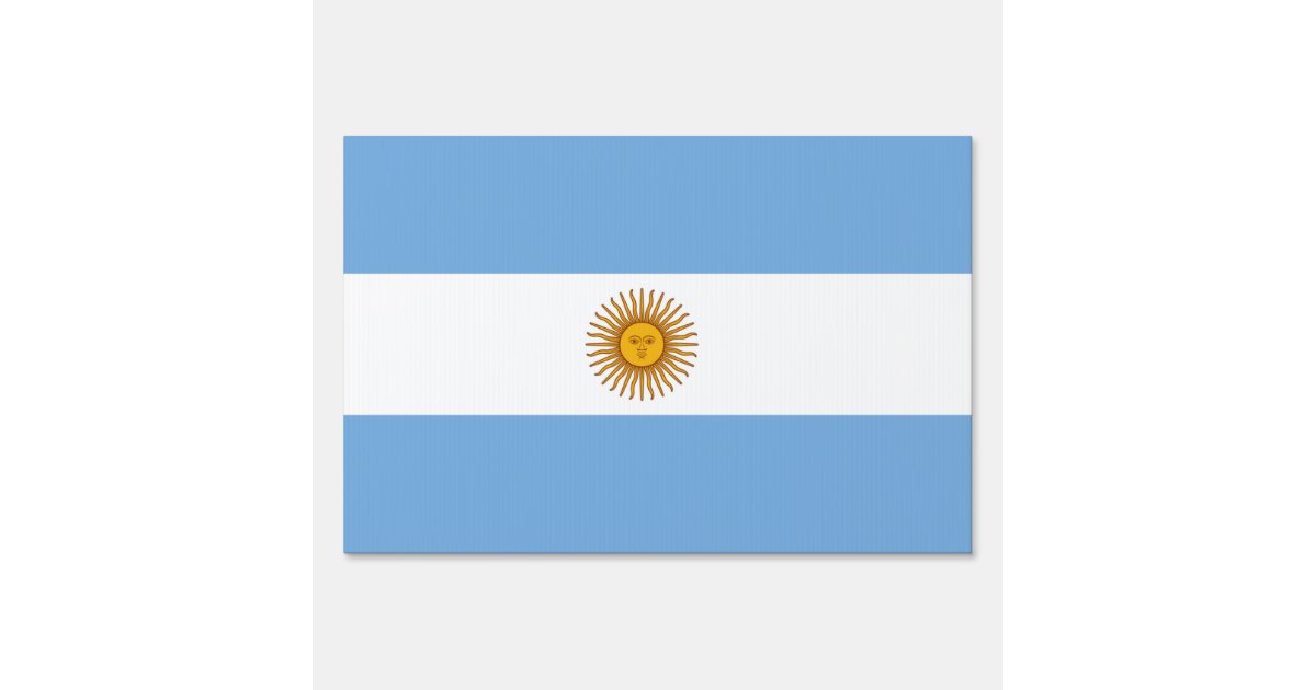 Argentina flag Yard Sign | Zazzle