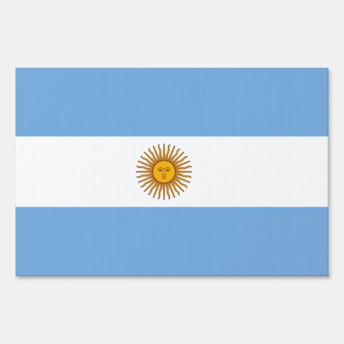 Argentina flag Yard Sign | Zazzle.co.uk