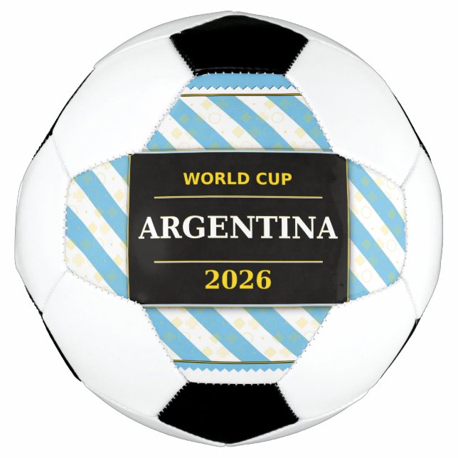 Argentina Football Fan Flag Colours Stripe Pattern (Front)