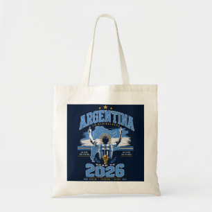 Argentina Football Road to 2026 La Albiceleste Fan Tote Bag