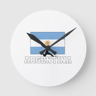 Argentina Football Soccer National Team Round Clock