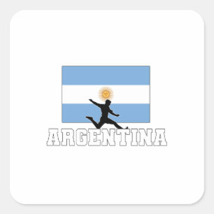 Argentina Football Soccer National Team Square Sticker