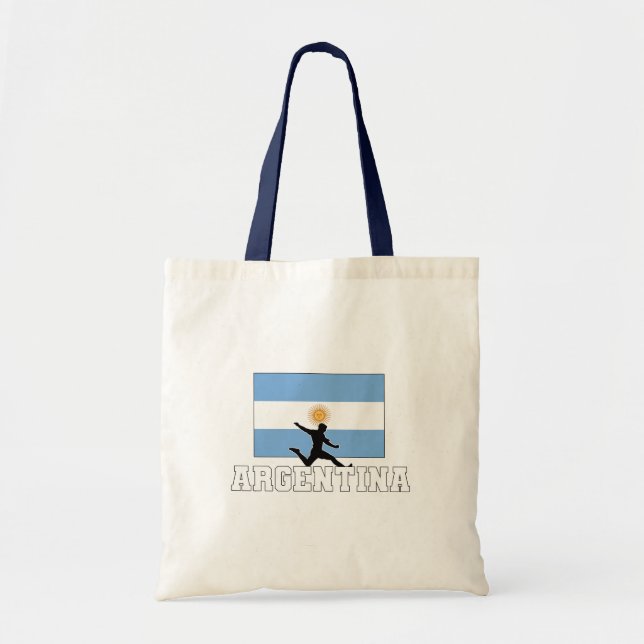 Argentina Football Soccer National Team Tote Bag (Front)
