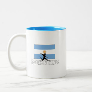 Argentina Football Soccer National Team Two-Tone Coffee Mug
