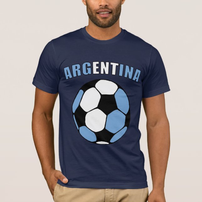 Argentina Footy (Dark) T-Shirt (Front)
