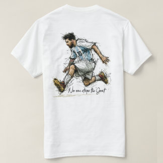 Argentina GOAT 10 Soccer Sketch T-Shirt