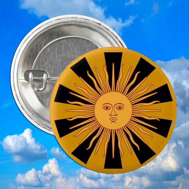 Argentina Golden Sun, Sol de Mayo fashion 3 Cm Round Badge (Creator Uploaded)
