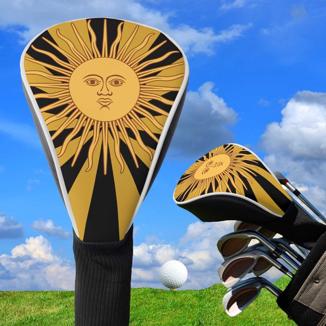 Argentina Golden Sun, Sol de Mayo Golf Golf Head Cover (Creator Uploaded)