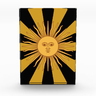 Argentina Golden Sun, Sol de Mayo Photo Block
