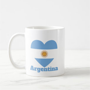 Argentina Heart Flag Coffee Mug