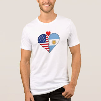 Argentina Heart flags Hispanic Heritage Tri-Blend Shirt