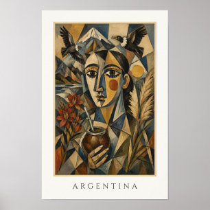 Argentina Heritage Art South America Travel Poster