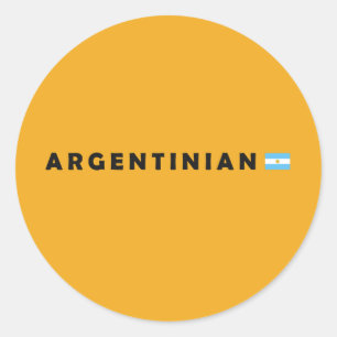 Argentina, I am Argentinian Classic Round Sticker