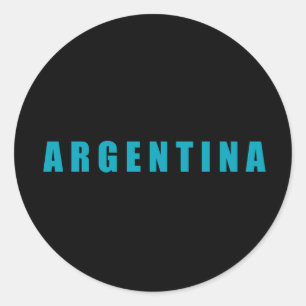 Argentina, I love Argentina Classic Round Sticker