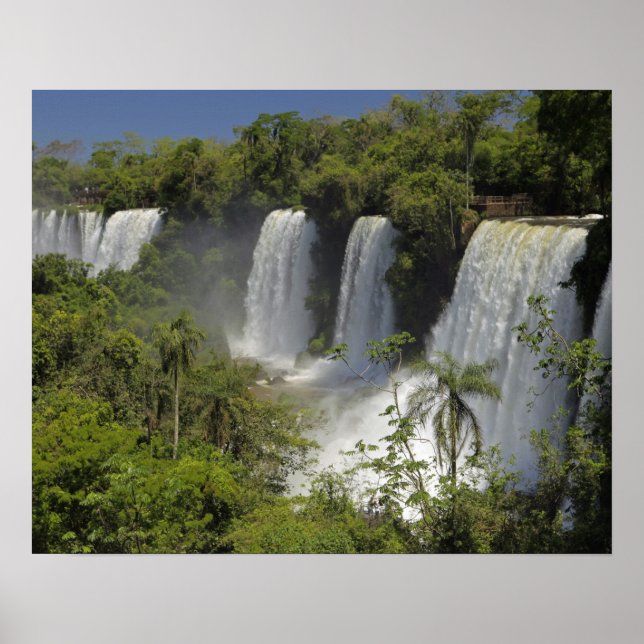 Argentina, Iguacu Falls in sun. Poster (Front)
