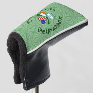 Argentina Ireland USA Shamrock Flag Personalised Golf Head Cover