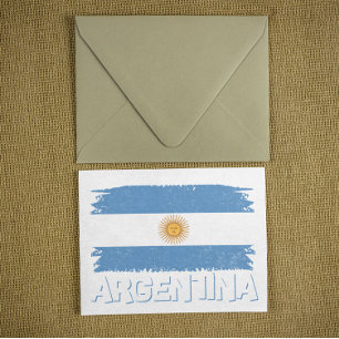 Argentina Lettering Invitation Postcard