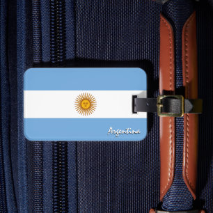 Argentina Luggage Tags, patriotic Argentina Flag Tag