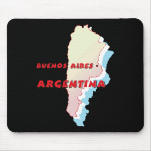 Argentina Map Mouse Mat