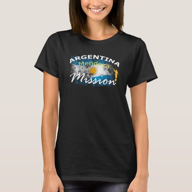 Argentina Mendoza Mormon LDS Mission Missionary Gi T-Shirt (Front)