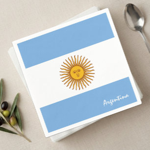 Argentina Napkins, Argentina Flag party /sport fan Napkin