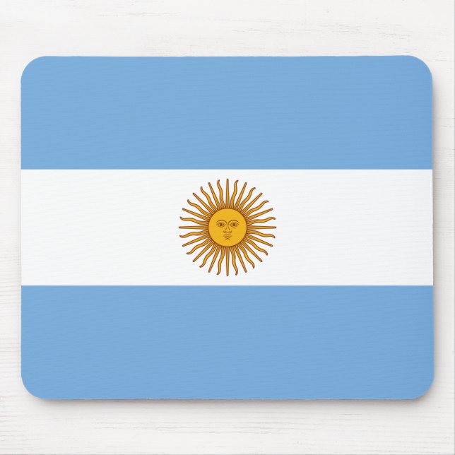Argentina National Flag Mouse Mat (Front)