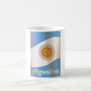 Argentina National flag vacation poster Coffee Mug