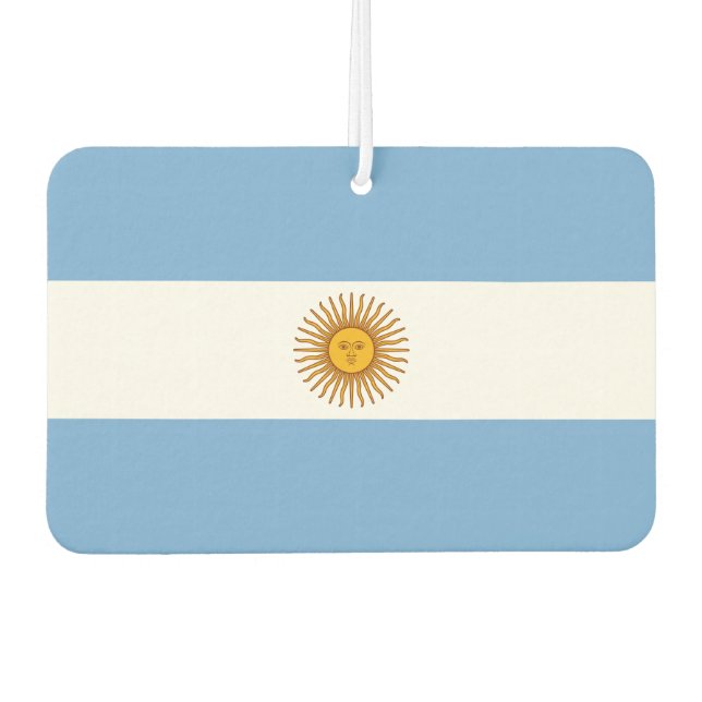 Argentina National World Flag Car Air Freshener (Front)