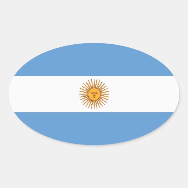 ARGENTINA OVAL STICKER (Front)